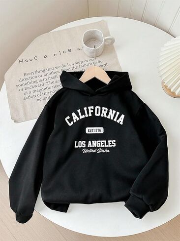SOLY HUX Girl's Hoodies 3 Piece Set Letter Graphic Long Sleeve Hooded Sweatshirts Fall Clothes in Saudi Arabia