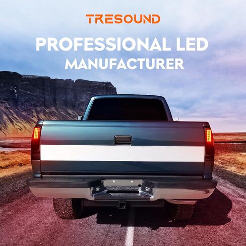 Tresound Tail Light + 3rd Brake Light for Dodge Ram 1500 2009-2010 ، RAM 2500 3500 2010 ، RAM 1500 2500 3500 2011-2018 ، غير متوافق مع إصدار LED الأصلي ، فقط ، طراز Halogen Fit Factory Factory فقط in Saudi Arabia