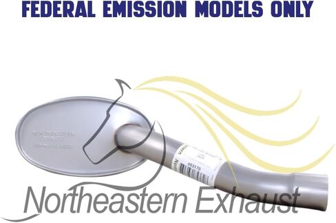 Exhaust Muffler fits 2011 2012 2013 2014 Hyundai Sonata 2.4L | Stainless Steel | Northeastern Exhaust | Free Clamp in Saudi Arabia