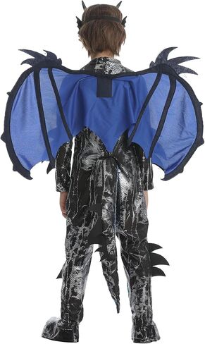 مجموعة أزياء Dragon Kids مع ذيل وقناع الأولاد هالوين تنين Dragon Cosplay لباس الملابس in Saudi Arabia