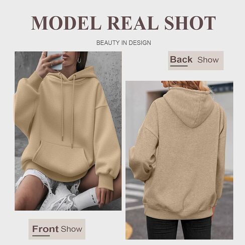 Men's and Women's Cotton Pullover Hoodie - Drawstring Hood, Long Sleeve Casual Sweatshirt in Saudi Arabia