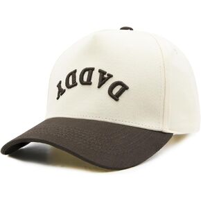 Two Tone Vintage Daddy Trucker Hats for Men, Adjustable Snapback Dad Baseball Cap, Fathers Day Birthday Gifts from Daughter Black in Saudi Arabia