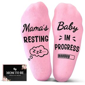 Gifts for Pregnant Women - Beautiful Pregnancy Socks, Perfect Mothers Day Gifts, First Time Mom Gift Ideal for Christmas, Unique New Mom gifts, Warm and Soft, Mama Present for Expecting Moms in Kuwait