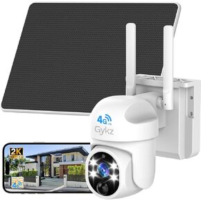 4G LTE Cellular Solar Security Camera Wireless Outdoor, 4G LTE Cellular Security Camera Includes SIM Card, Solar Powered Cellular Camera with PIR Motion Detection & Color Night Vision & Two-Way Audio in Kuwait