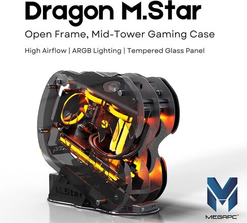 علبة ألعاب Micro-ATX/Mini-ITX المصغرة التي تم تحديثها مفتوحًا ، ولوحة جانبية زجاجية مقسمة ، مروحة ArgB PWM المثبتة مسبقًا ، مع USB3.0 ، USB-C ، دعم الرادياتير 240 مم أبيض in Kuwait