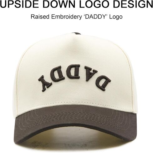 Two Tone Vintage Daddy Trucker Hats for Men, Adjustable Snapback Dad Baseball Cap, Fathers Day Birthday Gifts from Daughter Black in Saudi Arabia