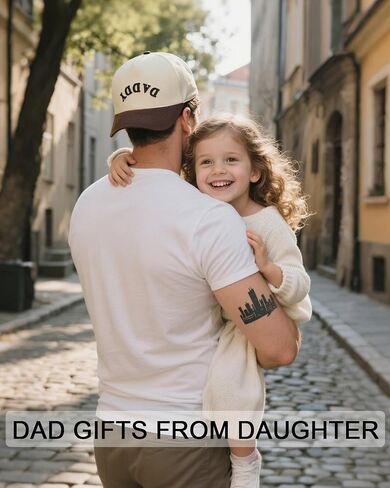 Two Tone Vintage Daddy Trucker Hats for Men, Adjustable Snapback Dad Baseball Cap, Fathers Day Birthday Gifts from Daughter Black in Saudi Arabia
