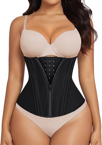 مدرب الخصر Shaperx للنساء السيطرة على التمرين الخصر Cincher Corset Hourglass Body Shaper Shipper and Hooks in Kuwait