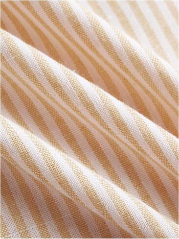 Verdusa Women's Lace Striped Pants Causal Workout Straight Leg Loose Trousers in Saudi Arabia