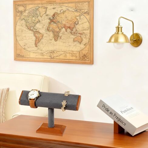 T-bar Jewelry Display Bracelet Holder Watch Stand Stable Space Saving Enhance Aesthetics for Personal Use Vendors Exhibit Trade Shows Retail Stores (Gray) in Saudi Arabia