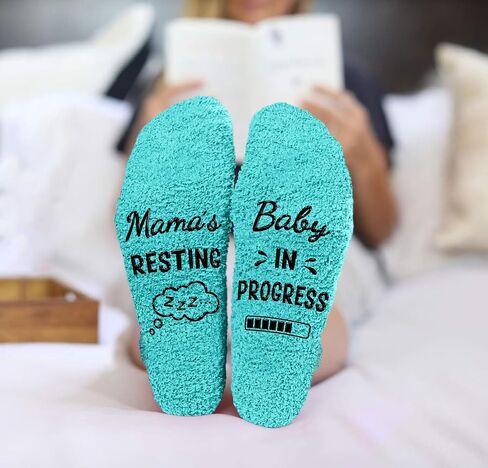 Gifts for Pregnant Women - Beautiful Pregnancy Socks, Perfect Mothers Day Gifts, First Time Mom Gift Ideal for Christmas, Unique New Mom gifts, Warm and Soft, Mama Present for Expecting Moms in Saudi Arabia