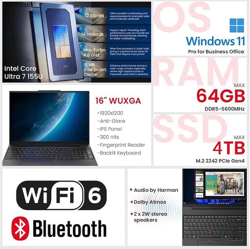 Lenovo ThinkPad X13 Gen 3 Business Labtop with Intel Core I7-1270p VPRO Processor ، 13 "Wuxga ، عرض شاشة تعمل باللمس ، ذاكرة الوصول العشوائي 16 جيجا بايت ، 1 تيرابايت SSD ، لوحة المفاتيح الخلفية ، و Windows 10 Pro in Saudi Arabia