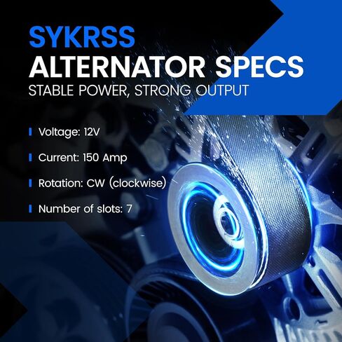 Alternator Compatible with Nissan Armada Frontier Pathfinder Titan Xterra 2007-2019, Compatible with INFINITI QX56 2008-2010, Equator 2009-2012, 4.0L 5.6L, 130A 11256N 23100-ZH00A 23100-ZH00B in Kuwait