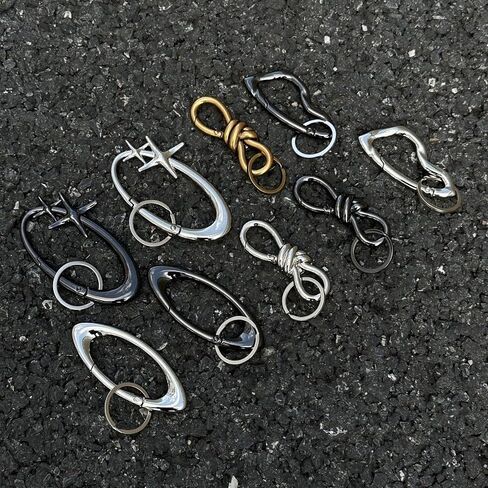 مقاطع مفاتيح Carabiner لطيفة Cool Modern غير النظامية تصميم Carabiner Hook حامل المفتاح Clasp for Men Women Gift in Saudi Arabia