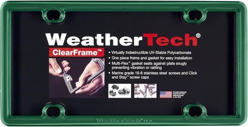 Weathertech Clearframe License Frame ، (بدون غطاء) - أسود in Saudi Arabia