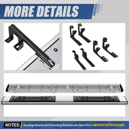 Auto Dynasty Running Boards Compatible with 2016 2017 Honda Pilot, Extruded Aluminum Side Step Rail Nerf Bars, 5.5 Inches Step Bars, Black in Saudi Arabia