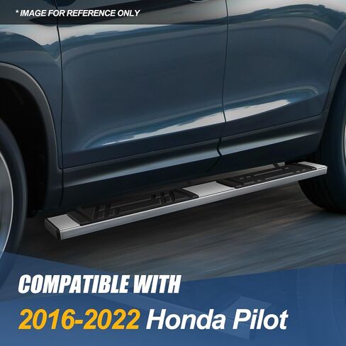 Auto Dynasty Running Boards Compatible with 2016 2017 Honda Pilot, Extruded Aluminum Side Step Rail Nerf Bars, 5.5 Inches Step Bars, Black in Saudi Arabia