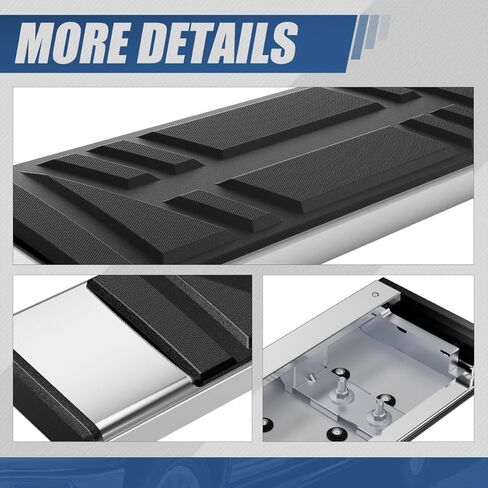 Auto Dynasty Running Boards Compatible with 2016 2017 Honda Pilot, Extruded Aluminum Side Step Rail Nerf Bars, 5.5 Inches Step Bars, Black in Saudi Arabia