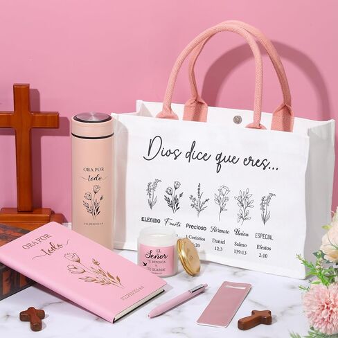 Thenshop 6 PCS هدية مسيحية مجموعة للنساء الإيمان ، الهدايا الدينية الملهمة للنساء ، هدايا عيد ميلاد عيد الميلاد الكاثوليكية للنساء ، الأم ، الأخ ، الزوجة in Saudi Arabia