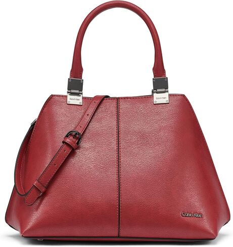 Calvin Klein Granite Geometric Satchel – 2 in 1, Vegan Leather, 2 Pockets in Saudi Arabia