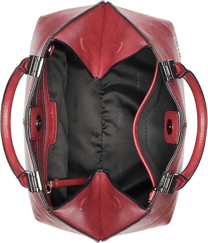 Calvin Klein Granite Geometric Satchel – 2 in 1, Vegan Leather, 2 Pockets in Saudi Arabia