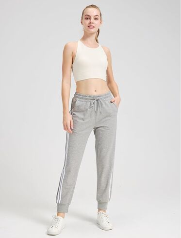 Women's Casual Sports Pants Drawstring Pocket Casual Pants Loose Striped Jogging Pants Mid-Rise Yoga Pants in Saudi Arabia
