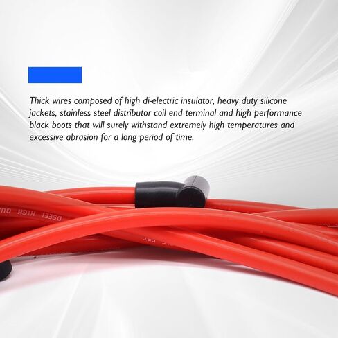 671-6112 Ignition Spark Plug Wires Set of 6 Compatible with Ford Ranger 2001-2002, Mazda B3000 2001 2002 2003 2004 2005 in Saudi Arabia