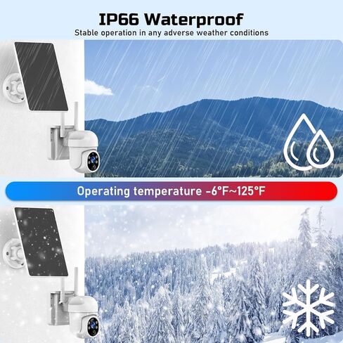 4G LTE Cellular Solar Security Camera Wireless Outdoor, 4G LTE Cellular Security Camera Includes SIM Card, Solar Powered Cellular Camera with PIR Motion Detection & Color Night Vision & Two-Way Audio in Kuwait