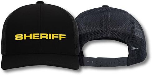 Sheriff Adjustable Mesh Back Cap - Durable Snapback Hat - Breathable Fast Dry Comfort in Saudi Arabia