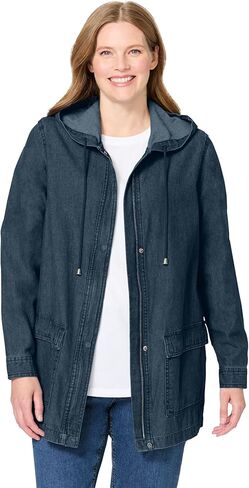 امرأة ضمن زائد الحجم سترة مقنعين خفيفة الوزن معطف كبير الحجم in Kuwait