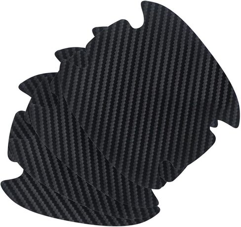 BESULEN Car Door Handle Bowl Sticker, 8 Pcs Carbon Fiber Anti-Scratches Protectors, Universal Car Door Handle Cup Paint Guard Protective Films, Self-Adhesive & Non-Marking, Car Accessories in Saudi Arabia