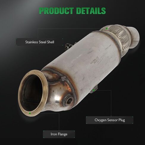 Exhaust Catalytic Converter SCITOO Compatible with 2011-2018 For BMW 3.0L,Replace 18327643427,EPA Compliant in Saudi Arabia