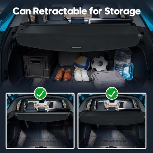 غطاء شحن Powerty لعام 2017-2021 2022 Honda CR-V CRV Cover Cover Trunk Cover Retrunctible Retrunting Trunk Resivery Ladging Lugge No Gap (غير مناسب لـ Honda HR-V) in Saudi Arabia