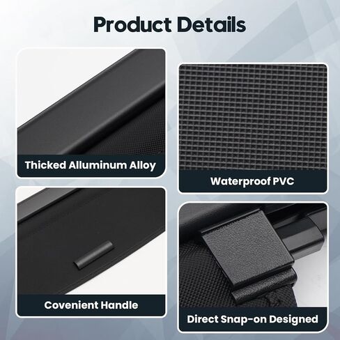 غطاء شحن Powerty لعام 2017-2021 2022 Honda CR-V CRV Cover Cover Trunk Cover Retrunctible Retrunting Trunk Resivery Ladging Lugge No Gap (غير مناسب لـ Honda HR-V) in Saudi Arabia