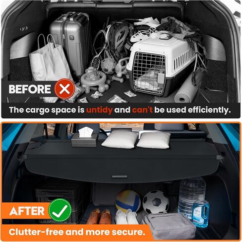 غطاء شحن Powerty لعام 2017-2021 2022 Honda CR-V CRV Cover Cover Trunk Cover Retrunctible Retrunting Trunk Resivery Ladging Lugge No Gap (غير مناسب لـ Honda HR-V) in Saudi Arabia