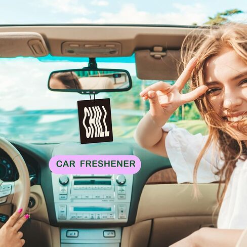 Retro Pink Air Freshener for Car, Preppy Cute Guest Check Champagne Ace Card Air Freshener Hanging 3 Pcs for Cars Closet Drawer or Books, Y2K Girly Car Mirror Decor for Women Teens in Kuwait