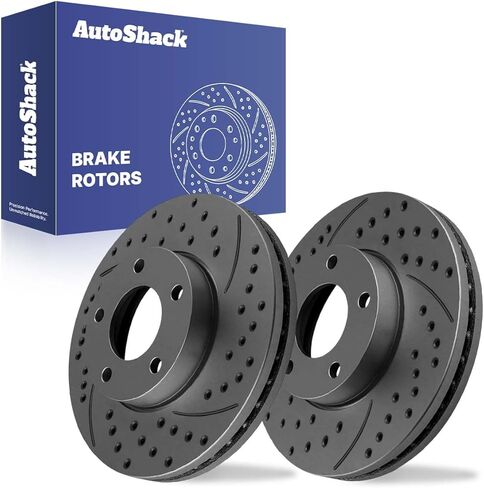 AutoShack Brake Rotors Front Brake Rotor Replacement Kit for 2004-2013 Mazda 3 2009-2013 Mazda 3 Sport 2.0L 2.5L FWD R41375PR in Kuwait