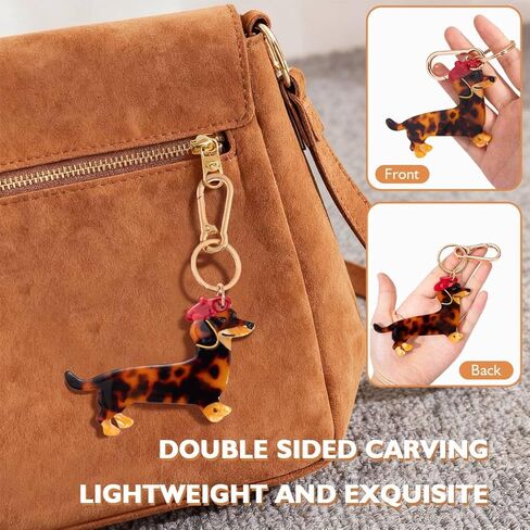 أكياس على شكل الكلاب قفل وسلسلة المفاتيح سحر-خلات مقطع حيوان مع المعدن ذو اللون الذهبي ، محفظة مزخرفة/حقيبة ظهر/هدية هاردوار المقود لمحبي الكلاب in Kuwait