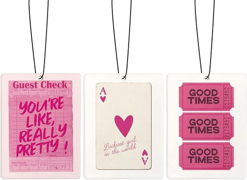 Coquette Pink Bow Christian Bible Verse Air Freshener for Car, Cute Girly Air Freshener Hanging 3 Pcs for Cars Closet Drawer or Books, Cute Preppy Christian Car Mirror Decor for Women in Saudi Arabia