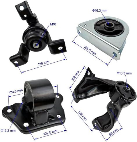 4PCS Engine Motor & Trans Mount Set Compatible with Mitsubishi Eclipse 3.0L 2000 2001 2002 2003 2004 2005 with AUTO Trans Mount for A4603 A4616 A4614 A4611 in Kuwait