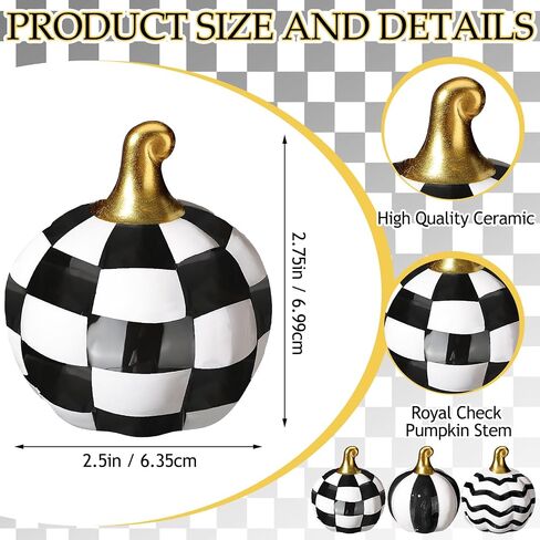 3 Pcs Ceramic Candy Corn Pumpkins for Halloween Decor Table Centerpiece Porcelain Ceramic Pumpkin Candy Corn Tiered Tray and Mantel Ornaments for Indoor Halloween Decor in Saudi Arabia