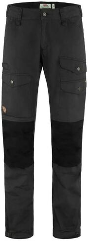 fjällräven vidda pro بنطلون تهوية للرجال - جيوب الشحن - حزام مع الحلقات - الأصفاد السفلية الأسود 52 (الولايات المتحدة 36) ل in Kuwait