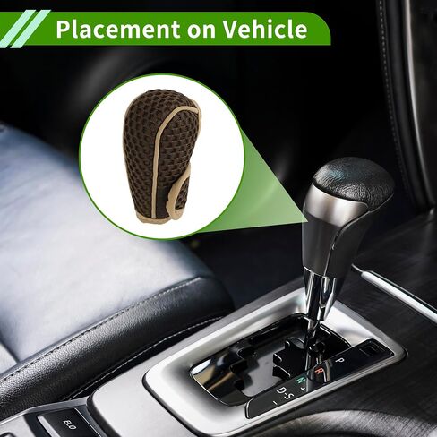 Universal Gear Shift مقبض الغطاء عصا تحول المقبض واقي السيارات النسيج 1pcs مضادة للانزلاق أسود in Kuwait