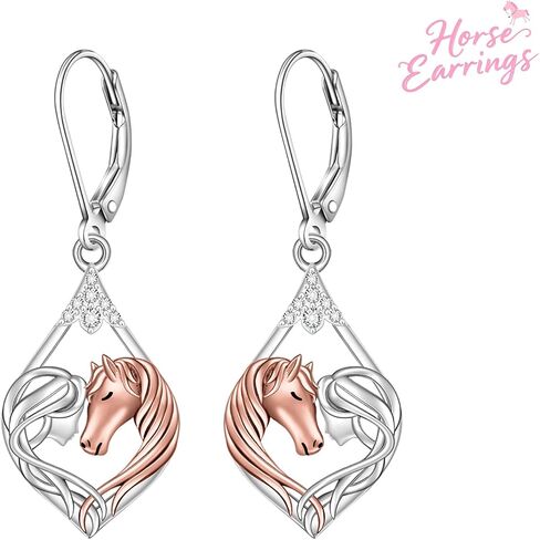 Horse Earrings for Women Horse Earrings Sterling Silver Horse Lover Gifts Earring Western Equestrian Horses Jewelry in Saudi Arabia