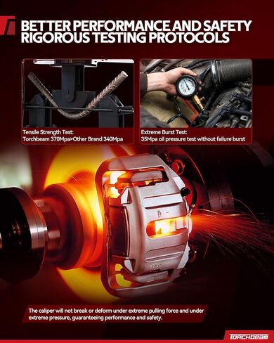 Torchbeam الفرجار الفرامل الأمامية ل Dodge 2009-2010 RAM 1500 ، Front Left Cariper استبدال # 18B5055 in Kuwait