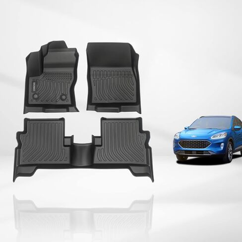 All Weather Floor Mats & Cargo Liner Set Fit for 2011-2021 Dodge Grand Caravan 7 Seat Car Mats TPE Floor Liners Grand Caravan Accessories in Saudi Arabia