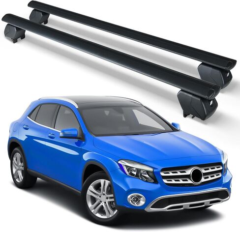 Heavy Duty 300 LBS Roof Rack Cross Bars Compatible with 2016-2025 Mercedes Benz GLC with Side Rails, Lockable & Adjustable Rooftop Top Luggage Crossbars Cargo Carrier SUV in Saudi Arabia