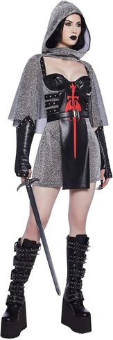 Dolls Kill Medieval Knight Womens Costume - Renaissance Outfit by Trickz N' Treatz - XX-Small in Saudi Arabia
