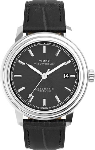 Timex Men's Waterbury Metropolitan 41mm Watch - Case Strap Cream Dial in Kuwait