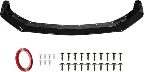 Front Bumper Lip - for Mustang GT EcoBoost 2024 2025, 3-Piece Front Lip Spoiler Air Chin Body Splitter, Not for Dark Horse (Bright Black) in Saudi Arabia